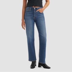 Levi’s Ribcage Straight Ankle - Medium/Dark Wash